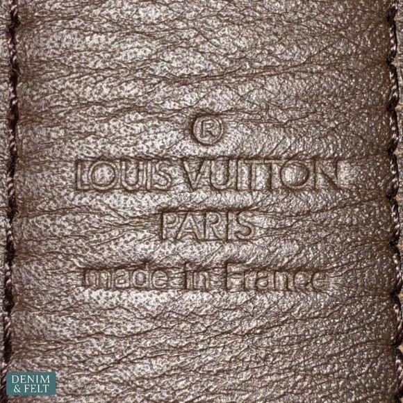 Louis Vuitton Unisex Damier Ebene PARIS Graphite‎ Buckle Belt 100/40 AUTHENTIC main image 4